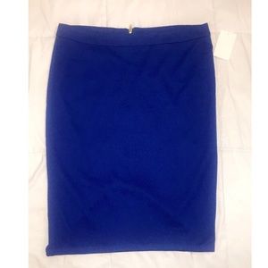 Royal blue skirt